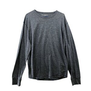 Lucky Brand Long Sleeve‎ T Shirt Mens XXL Crewneck Navy Blue Heather